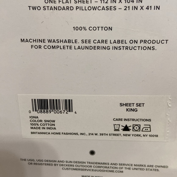 UGG IONA King Sheet Set - Picture 4 of 5